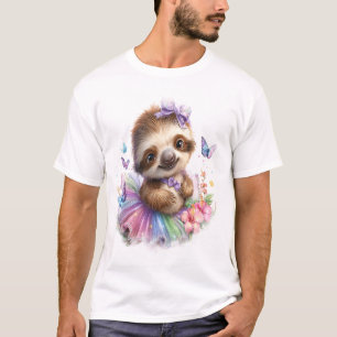 Luiaard Shirt Safari Regenboog Zomer