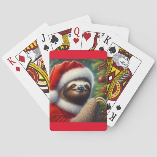 Luiaard Sinterklaas Pokerkaarten (Achterkant)