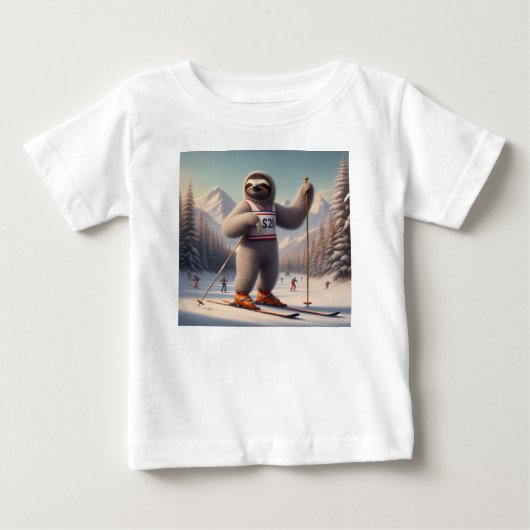 Luiaard skiën (Voorkant)
