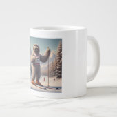 Luiaard skiën grote koffiekop (Voorkant rechts)