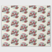 Luiaard Slapen Door Kerstmis Cadeaupapier (Vlak)