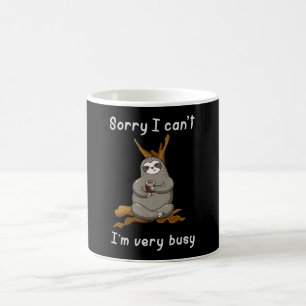 luiaard slapen luie luiaards dier grappig geschenk koffiemok