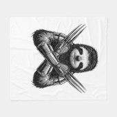 Luiaard Slotherine Halloween Fleece Deken (Voorkant (Horizontaal))