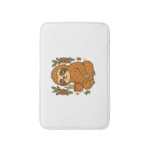 Luiaard Spelen Gitaar Badmat (Voorkant Verticaal)