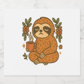 Luiaard Spelen Gitaar Sparkling Wijnetiket (Enkel label)