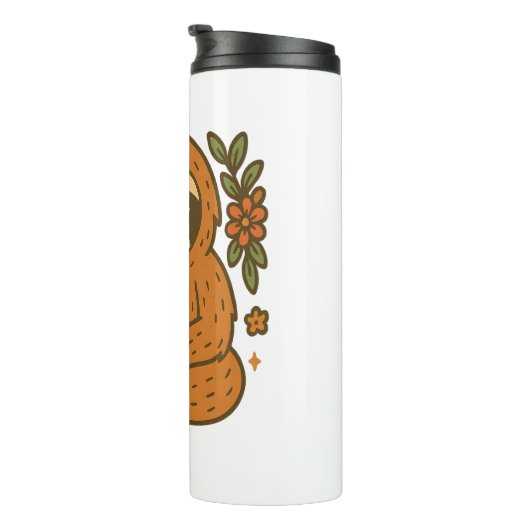 Luiaard Spelen Gitaar Thermosbeker (Geroteerd rechts)