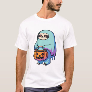 Luiaard spook Halloween oversized T-shirt