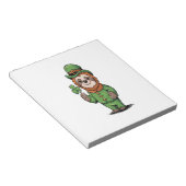 Luiaard St. Patrick's Day Iers Geluk Notitieblok (Schuin)