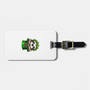 Luiaard St. Patrick's Day Leprechaun Shamrock Iers Bagagelabel