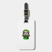 Luiaard St. Patrick's Day Leprechaun Shamrock Iers Bagagelabel (Voorkant verticaal)