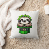 Luiaard St. Patrick's Day Leprechaun Shamrock Iers Kussen (Deken)