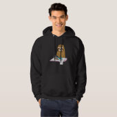 Luiaard strijkt zijn ook hoodie (Voorkant volledig)