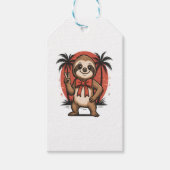 Luiaard Summer Beach Rocking Cadeaulabel (Voorkant)