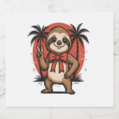 Luiaard Summer Beach Rocking Sparkling Wijnetiket (Enkel label)