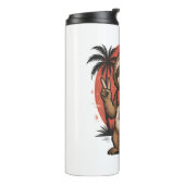 Luiaard Summer Beach Rocking Thermosbeker (Gedraaid links)