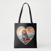 Luiaard surfen tote bag (Voorkant)