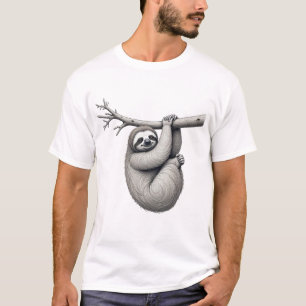 Luiaard T-shirt – Chill & Lazy Animal Design