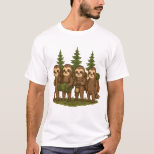 Luiaard Team Luiaard Wandelen Kamperen T-shirt
