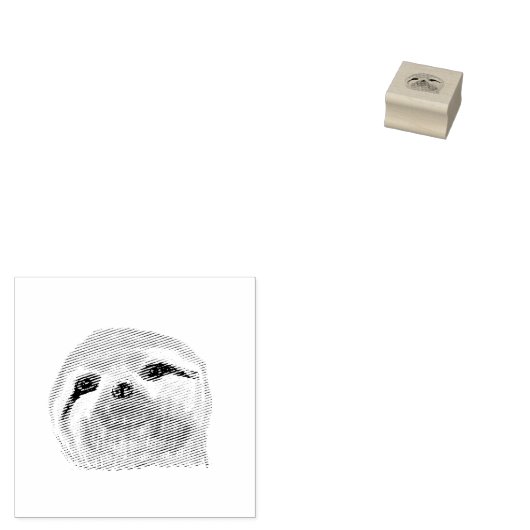 Luiaard Tekening Art Stamp Rubberstempel (Gestempeld)