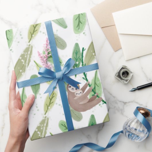 Luiaard thema cadeaupapier (Geschenken)