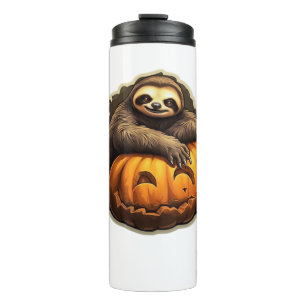 Luiaard thema halloween Klassiek T-Shirt Thermosbeker