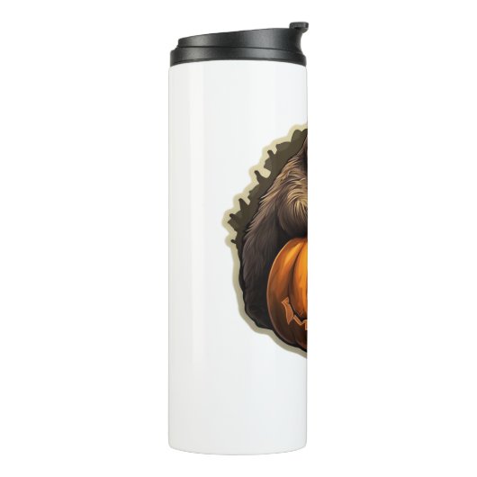 Luiaard thema halloween Klassiek T-Shirt Thermosbeker (Gedraaid links)