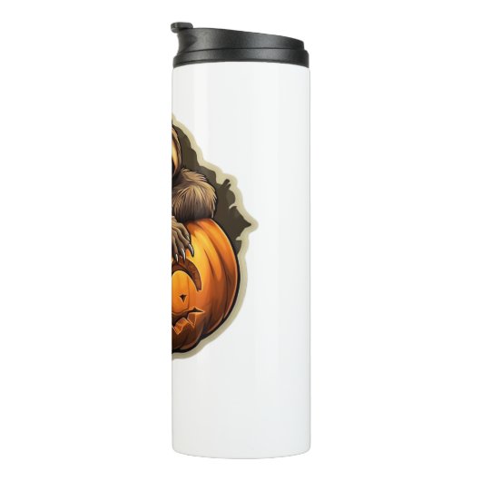 Luiaard thema halloween Klassiek T-Shirt Thermosbeker (Geroteerd rechts)