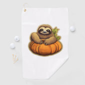 Luiaard thema Halloween Oversized T-Shirt_1 Golfhanddoek (Insitu)