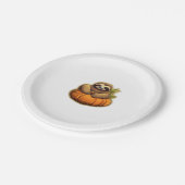 Luiaard thema Halloween Oversized T-Shirt_1 Papieren Bordje (Gekanteld)