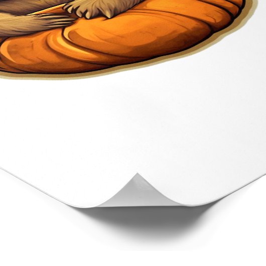 Luiaard thema Halloween Oversized T-Shirt_1 Poster (Hoek)