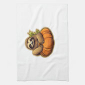 Luiaard thema Halloween Oversized T-Shirt_1 Theedoek (Verticaal)