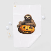 Luiaard thema Halloween Oversized T-Shirt Golfhanddoek (Insitu)