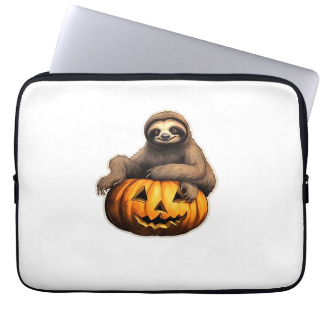 Luiaard thema Halloween Oversized T-Shirt Laptop Sleeve (Voorkant)