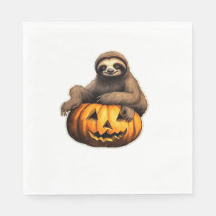 Luiaard thema Halloween Oversized T-Shirt Servet