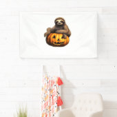 Luiaard thema Halloween Oversized T-Shirt Spandoek (Insitu)