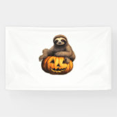 Luiaard thema Halloween Oversized T-Shirt Spandoek (Horizontaal)