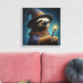 Luiaard Tovenaar Canvas Afdruk (Insitu (Woonkamer))