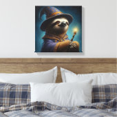 Luiaard Tovenaar Canvas Afdruk (Insitu (Slaapkamer))