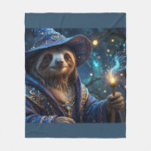 Luiaard Tovenaar Fleece Deken (Voorkant)