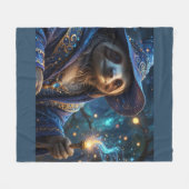Luiaard Tovenaar Fleece Deken (Voorkant (Horizontaal))