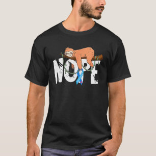 Luiaard Type 1 Diabetes Bewustzijn Diabetespatiënt T-shirt