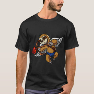 Luiaard Valentijnsdag Cupido T-shirt