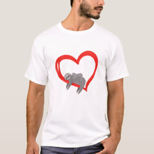 Luiaard Valentijnsdag, Dames Luiaards Valentijnsda T-shirt