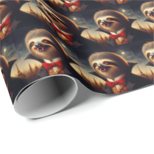 Luiaard Vampier Cadeaupapier