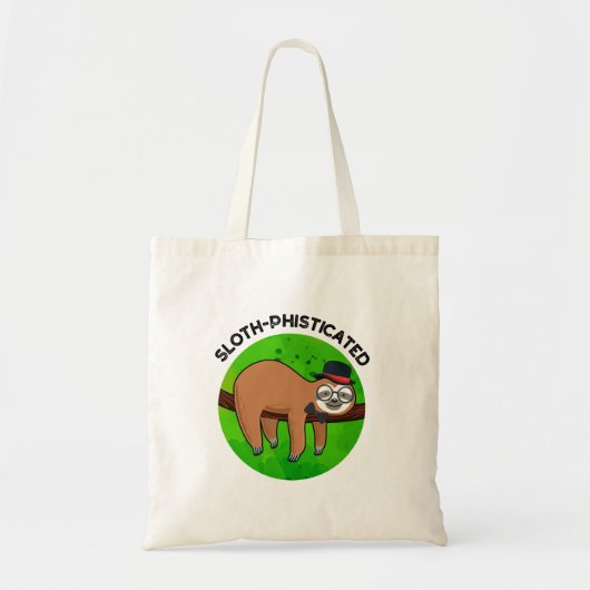 Luiaard- verfijnde Grappige Dierenslot Pun  Tote Bag (Voorkant)