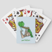 Luiaard verjaardag pokerkaarten (Achterkant)