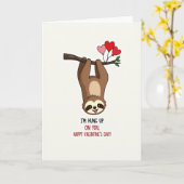 Luiaard Verliefd Op Jou Kaart (Gele Bloem)