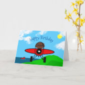 Luiaard vliegt met een Kaart (Gele Bloem)