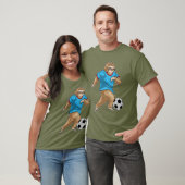 Luiaard Voetballer Voetbal T-shirt (Unisex)