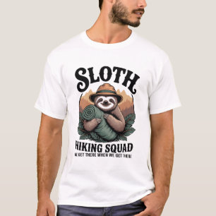 Luiaard Wandel Squad Grappig Kamperen T-shirt